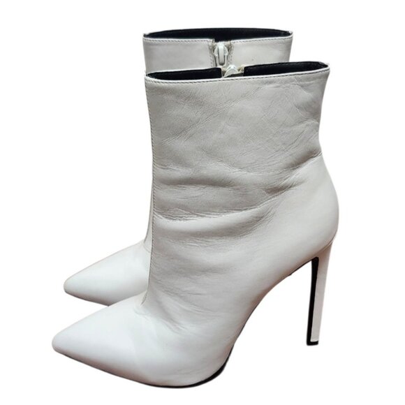 TONY BIANCO Freddie Women Booties in White Capretto. Size 9 - Picture 5 of 15